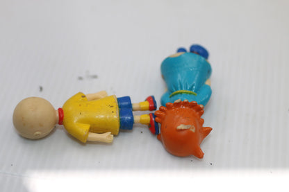 Vintage Cartoon Caillou & Rosie sister Character Figurines Set of 2 cinar 2"tall