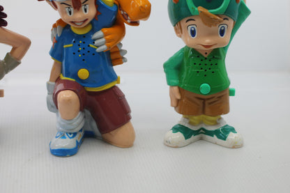 Vintage Digimon Walkie Talkies Set Matt Gabumon Tai Agumon 2000Figures LOT3 READ