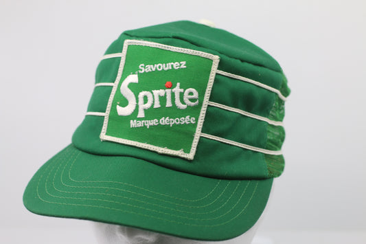 Vintage Hat Cap Adult Snapback Green Savourez Sprite Trucker Patch Soda Pop