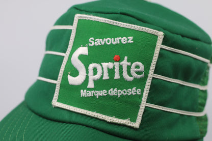 Vintage Hat Cap Adult Snapback Green Savourez Sprite Trucker Patch Soda Pop