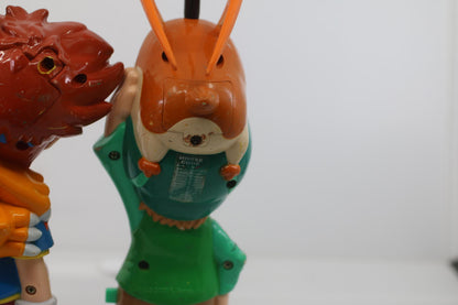 Vintage Digimon Walkie Talkies Set Matt Gabumon Tai Agumon 2000Figures LOT3 READ