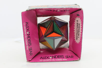 Vintage 1982 Alexander's Star Puzzle Ideal Rubik's Cube Brain Teaser Toy