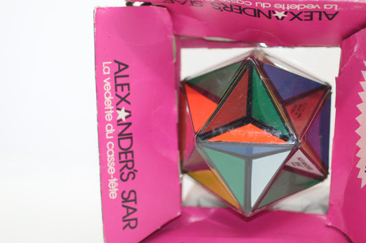 Vintage 1982 Alexander's Star Puzzle Ideal Rubik's Cube Brain Teaser Toy