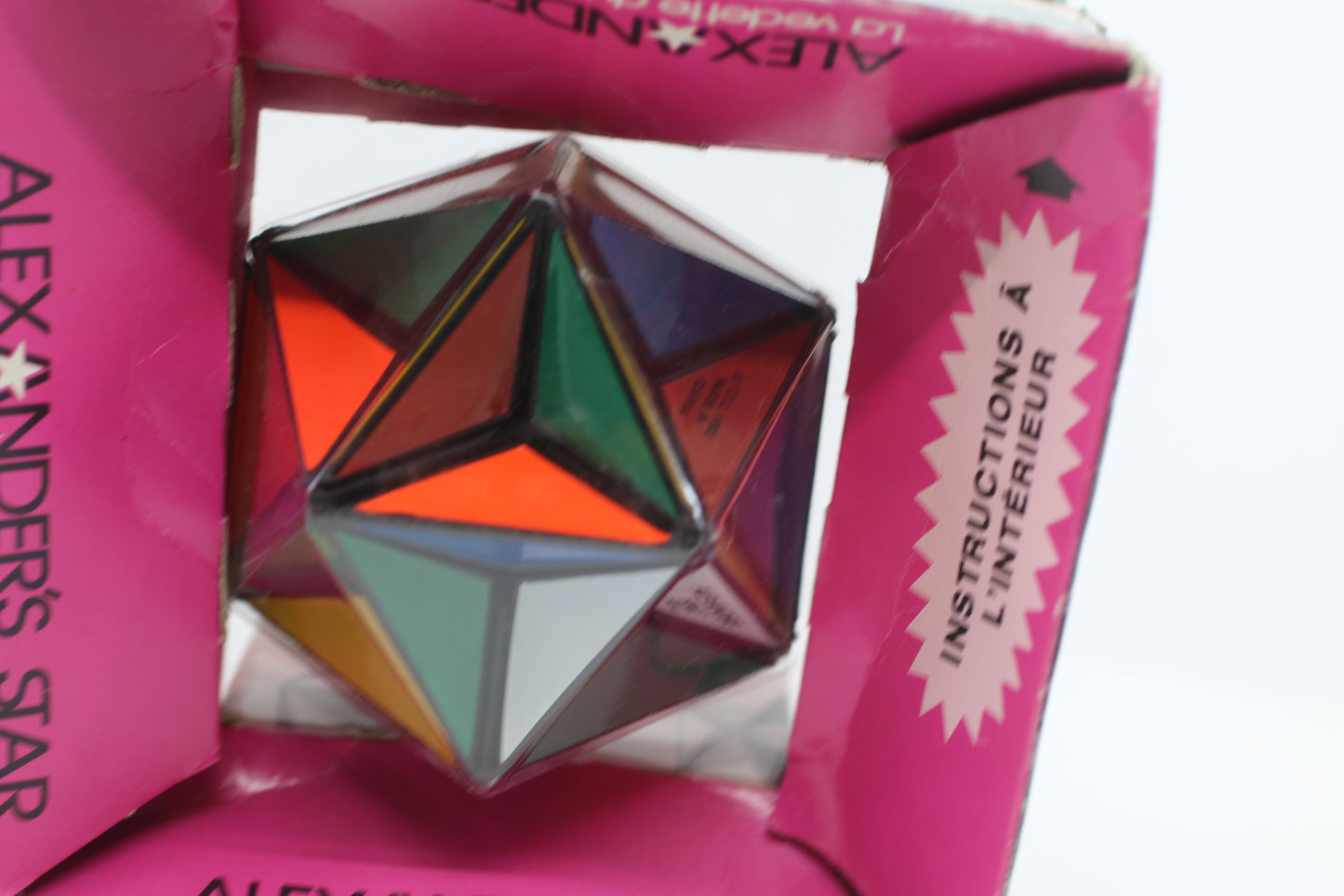 Vintage 1982 Alexander's Star Puzzle Ideal Rubik's Cube Brain Teaser Toy