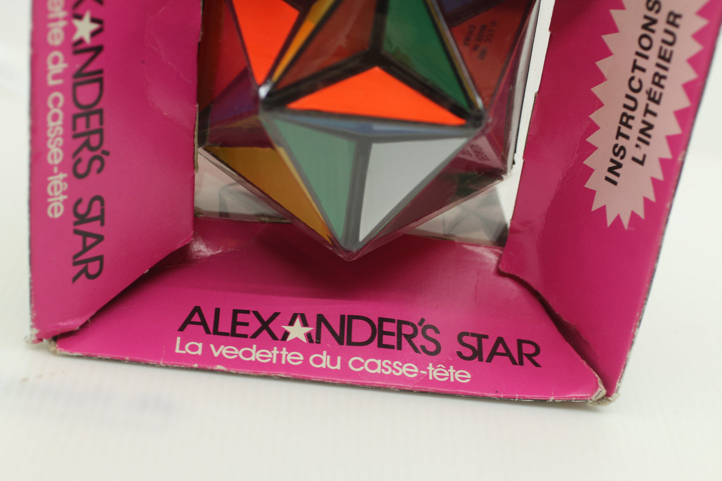 Vintage 1982 Alexander's Star Puzzle Ideal Rubik's Cube Brain Teaser Toy