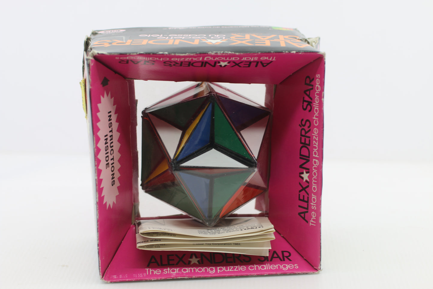 Vintage 1982 Alexander's Star Puzzle Ideal Rubik's Cube Brain Teaser Toy