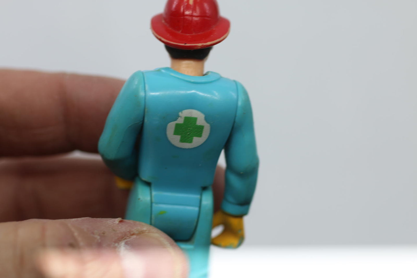 Vtg Adventure People Paramedic Fireman #303 3 3/4" figure Fisher-Price toys 1974