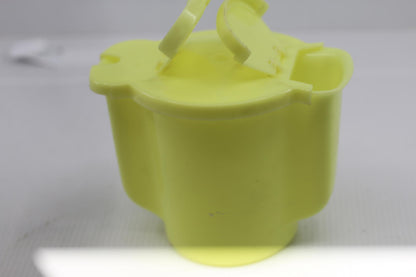 Vintage Tupperware Yellow Creamer Sugar Pot w Hinged Lid 577-9