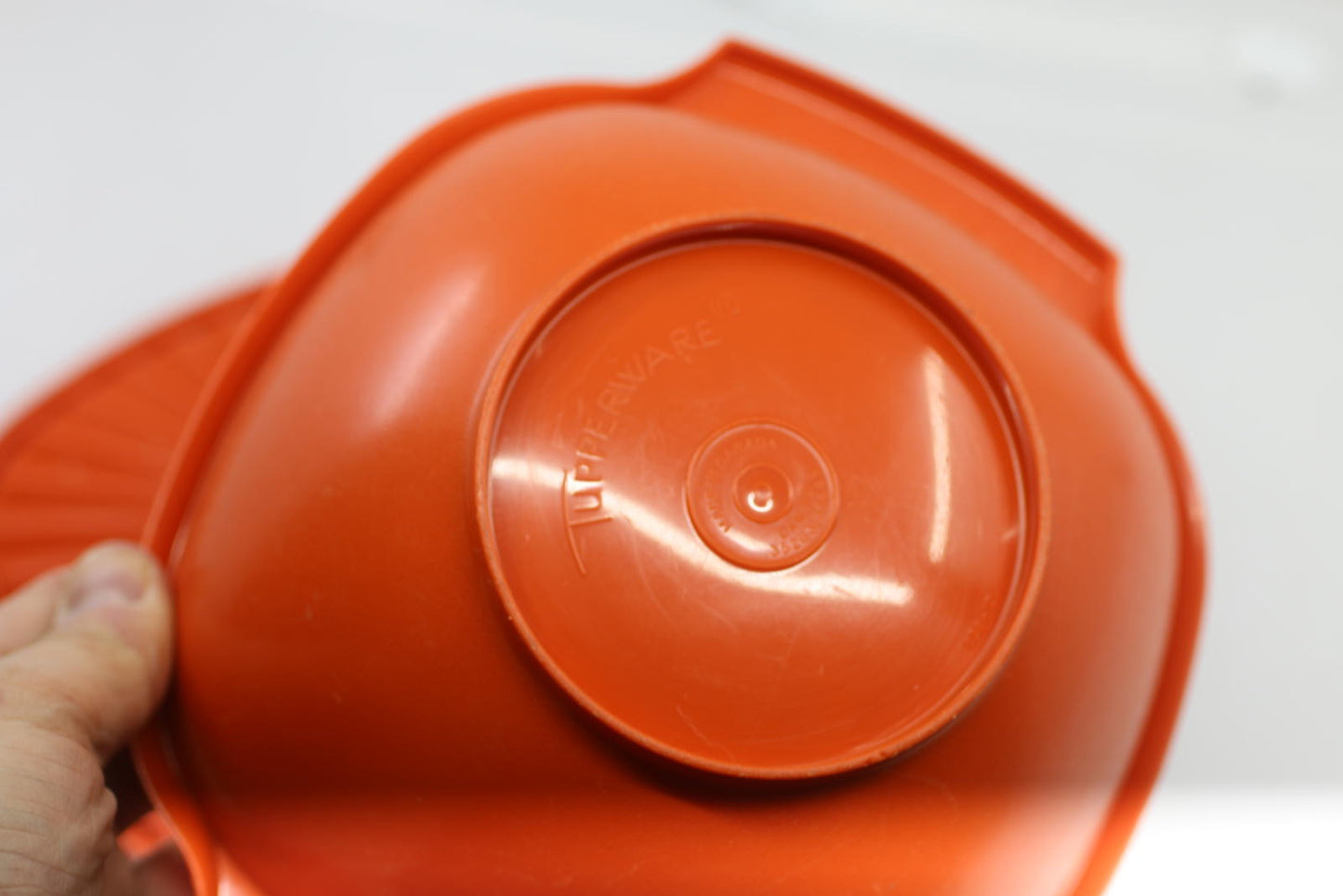 Tupperware 860-5 Servalier 6 cup lot of 2 Bowl Yellow & Orange Vintage W/Lid