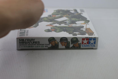 Tamiya 35193 1/35 Scale Military Model Kit WWII German Infantry Mortar Team Set