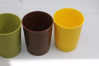Lot of 5 Vintage Tupperware Plastic Tumblers glasses ~ F #1251-29 (8 oz.)