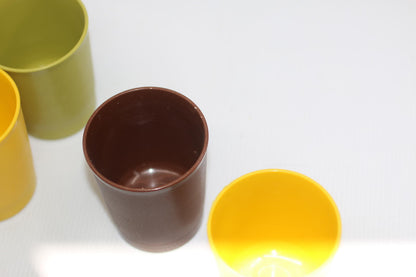 Lot of 5 Vintage Tupperware Plastic Tumblers glasses ~ F #1251-29 (8 oz.)