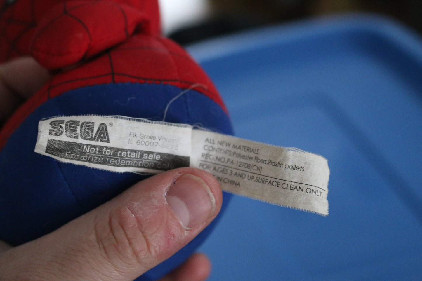 Rare Spider-Man Plush With Round Base Feet