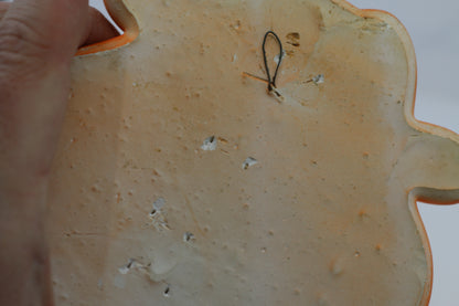 Vintage Raggedy Ann And Andy Ceramic Wall Hanging Faces 5 3/4" long Orange Hair