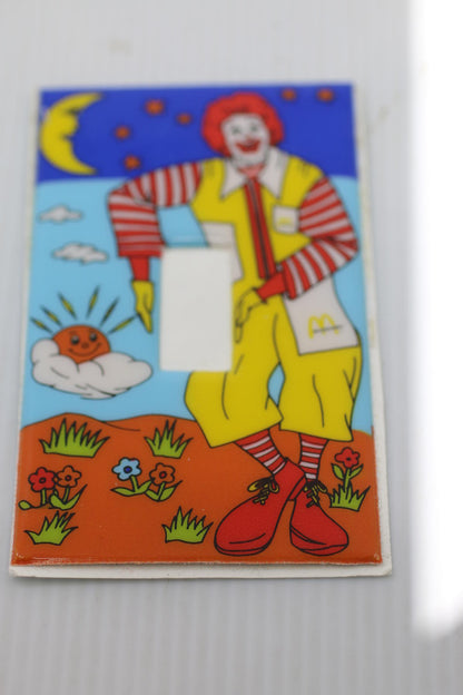 Vintage Mcdonald Switch Light Plate Cover Adhesive RARE (PL170)