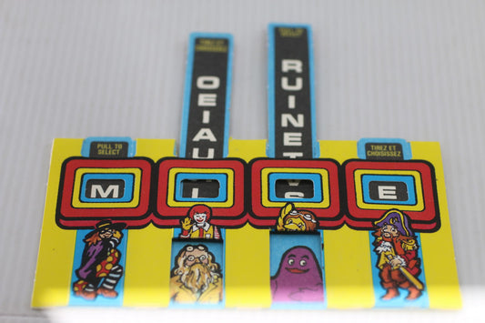 Vintage 1987 McDonald’s Spelling Machine Pull Tab Puzzle Canada