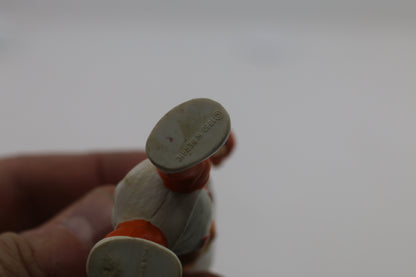 Vintage 1980 Wallace Berrie Rainbow Kids ORANGE Painter PVC Figure w/ Brush Palette