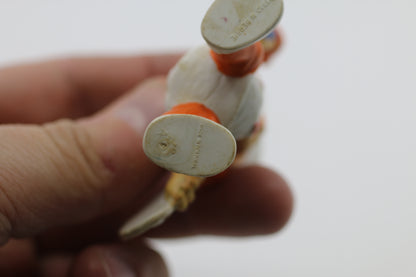 Vintage 1980 Wallace Berrie Rainbow Kids ORANGE Painter PVC Figure w/ Brush Palette