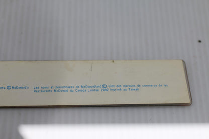 Vintage 1982 McDonaldland Ruler Canada Printed Taiwan