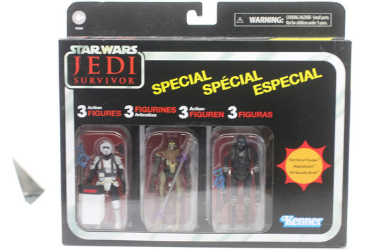 Star Wars The Vintage Collection Jedi Survivor 3-Pack 3.75" Action Figure Kenner