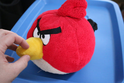 Angry Birds Plush Red Bird Toy Stuffed Animal 8"