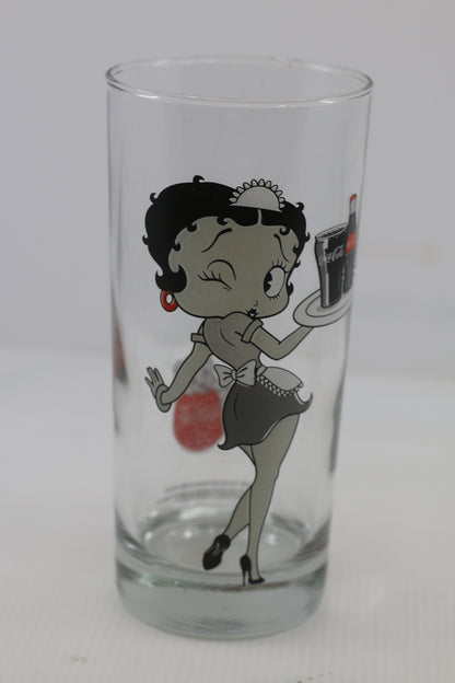 Betty Boop Coca-Cola Glasses 2011 12oz 6" Tall