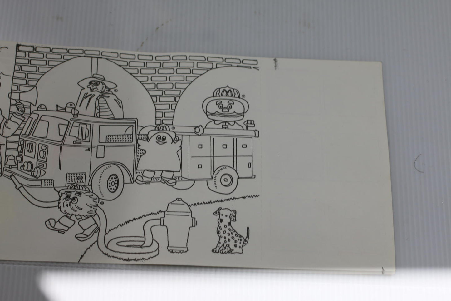McDonaldland Firefighter Coloring Activity Sheet – McDonald’s Canada fIRE TRUCK