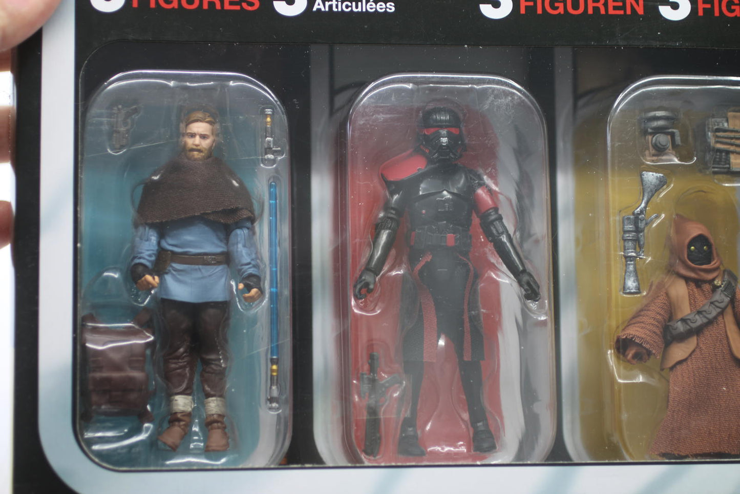 Star Wars Vintage Collection Obi-Wan Kenobi Teeka Jawa Purge Trooper 3 Pack TVC
