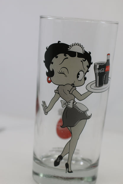 Betty Boop Coca-Cola Glasses 2011 12oz 6" Tall