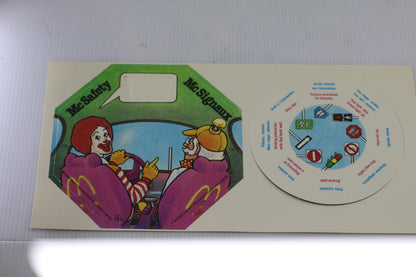Vintage McDonaldland McSafety Traffic Signs Activity 1988 Canada