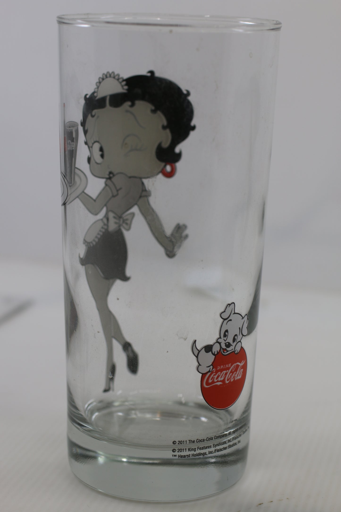 Betty Boop Coca-Cola Glasses 2011 12oz 6" Tall