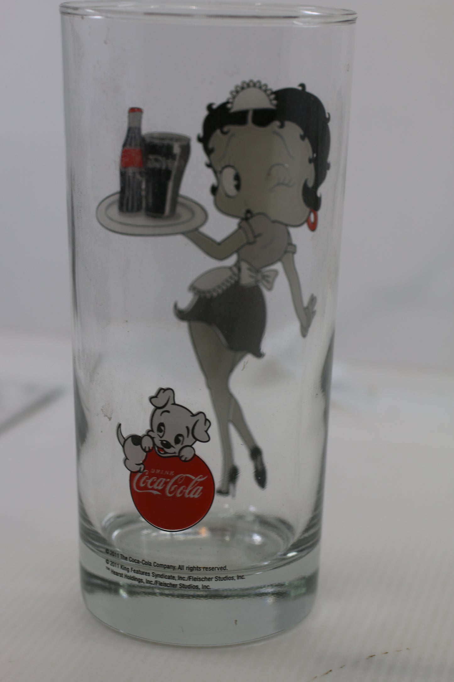 Betty Boop Coca-Cola Glasses 2011 12oz 6" Tall