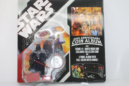 Star Wars 30th Anniversary DARTH VADER w/Exclusive Coin + Coin Album Hasbro 2006