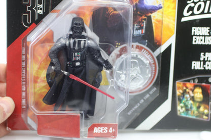 Star Wars 30th Anniversary DARTH VADER w/Exclusive Coin + Coin Album Hasbro 2006