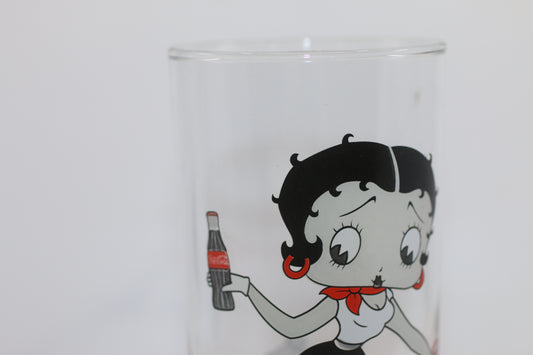 Betty Boop Coca-Cola Glasses 2011 12oz 6" Tall pupy