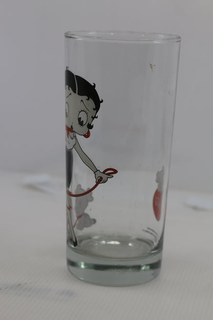 Betty Boop Coca-Cola Glasses 2011 12oz 6" Tall pupy