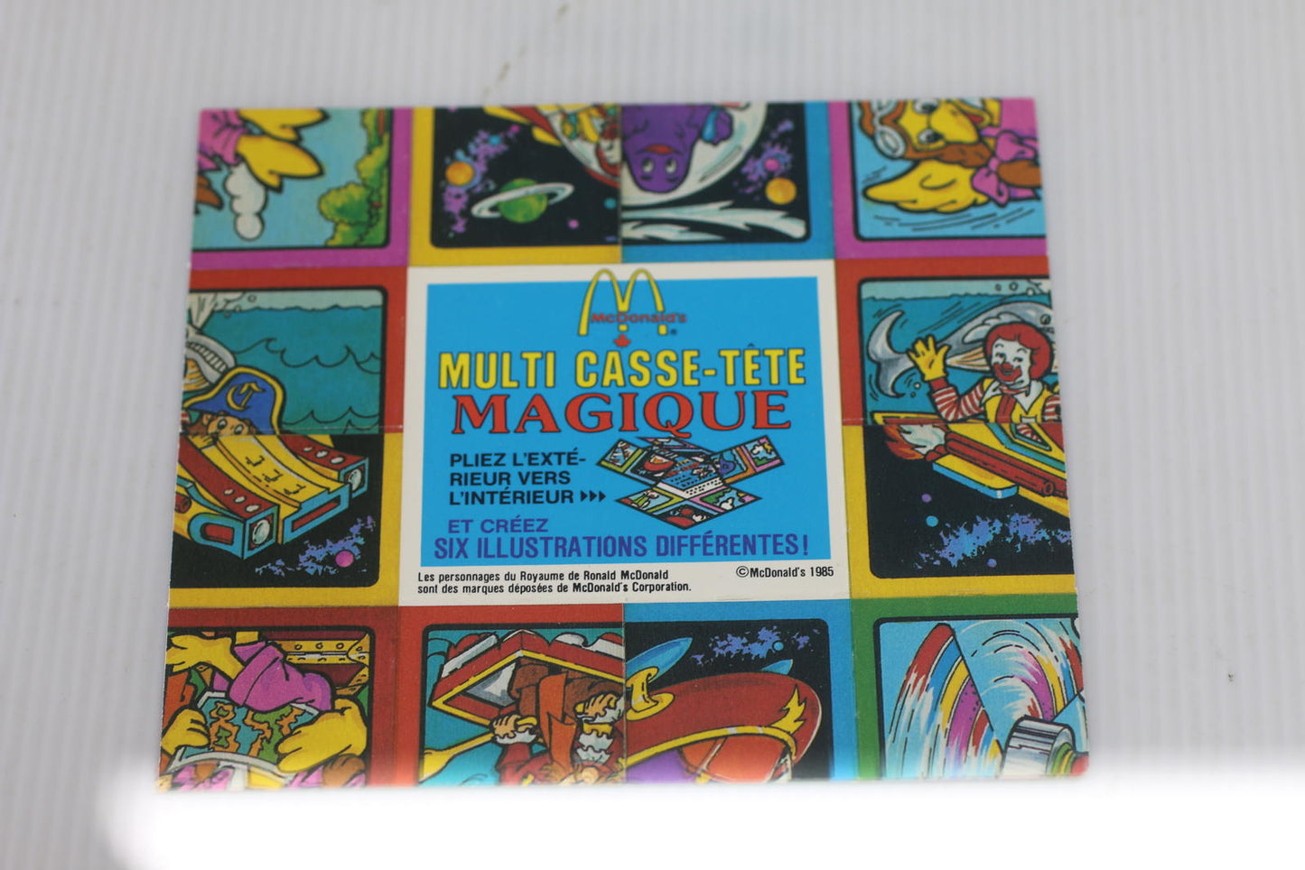 Vintage 1985 McDonald’s Magic Multi-Puzzler Magique Puzzle Canada toy