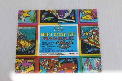 Vintage 1985 McDonald’s Magic Multi-Puzzler Magique Puzzle Canada toy