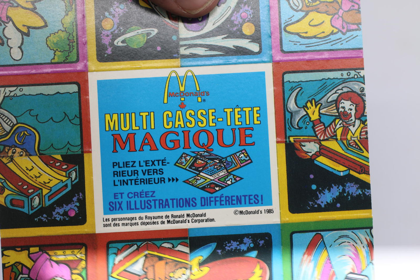 Vintage 1985 McDonald’s Magic Multi-Puzzler Magique Puzzle Canada toy
