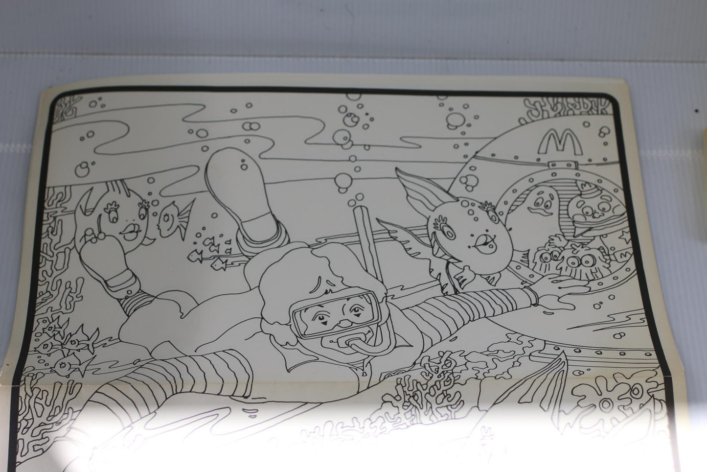 Vintage 1988 McDonald’s Canada Water Paint Placemat Unused