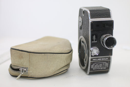 Vintage Paillard-Bolex 8mm Movie Camera w/ Yvar 12.5mm Lens & Original Case – Switzerland