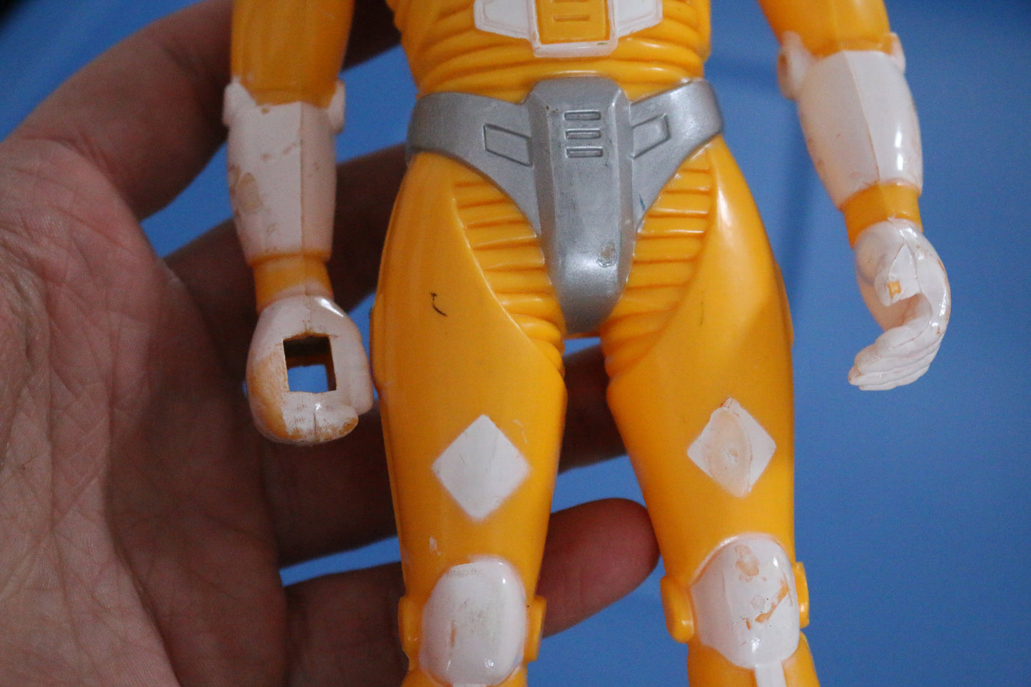 Yellow Sonic Ranger 1990 Soma toys Loose 9.5 inch Action Figure