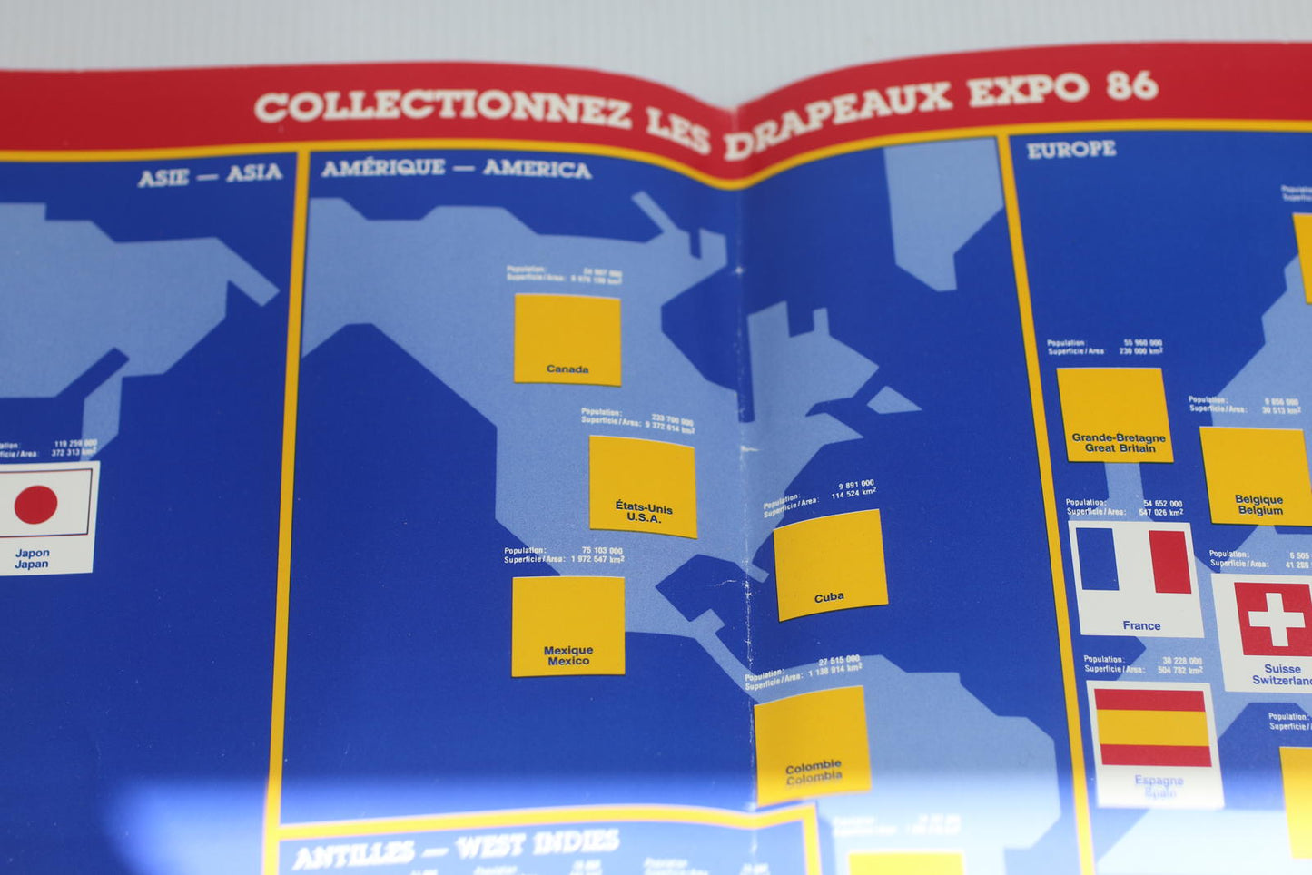 Vintage 1986 McDonald’s EXPO 86 Vancouver Flag Map Canada
