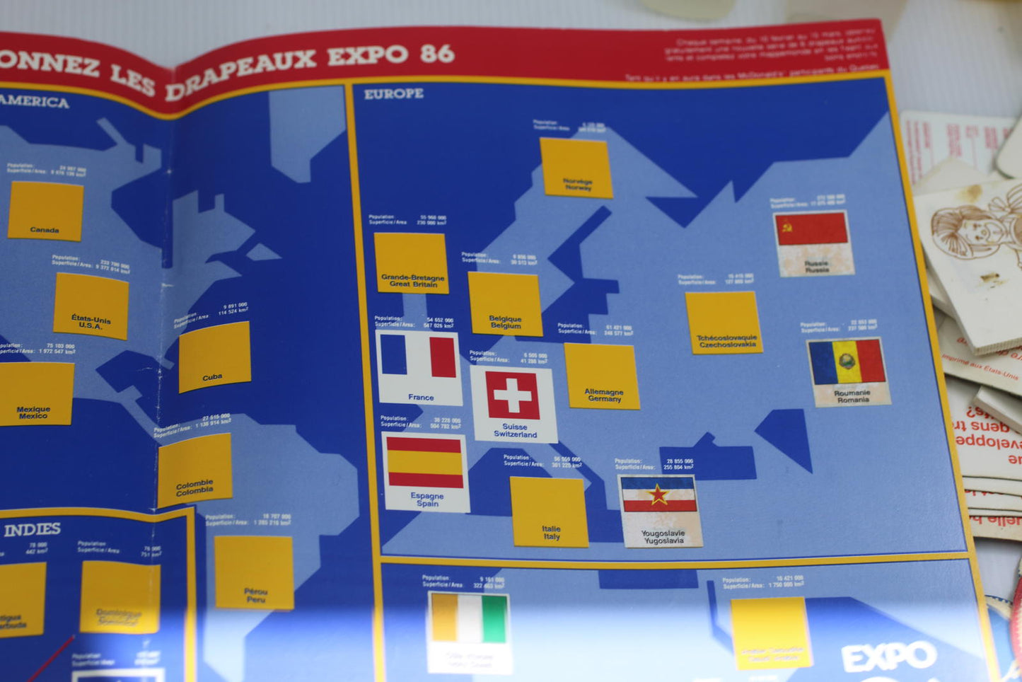 Vintage 1986 McDonald’s EXPO 86 Vancouver Flag Map Canada