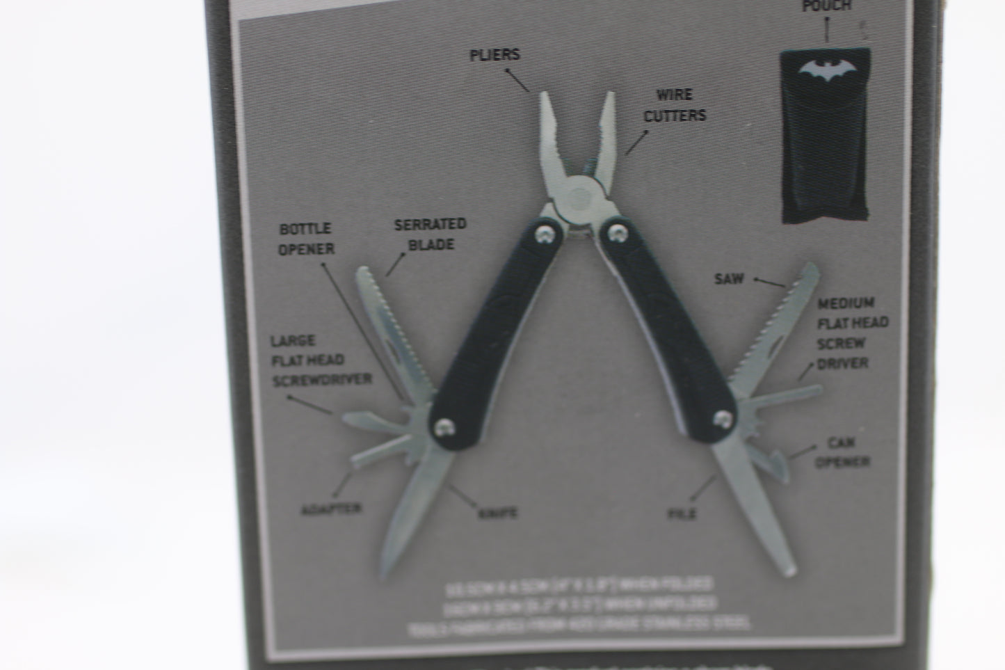 Batman Pocket Multitool Paladone DC Comics – Open Box, Item Inside