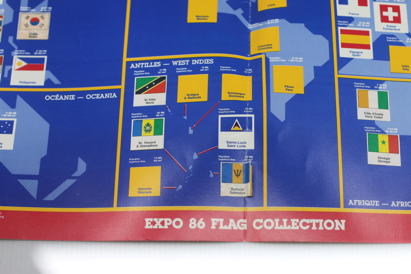 Vintage 1986 McDonald’s EXPO 86 Vancouver Flag Map Canada
