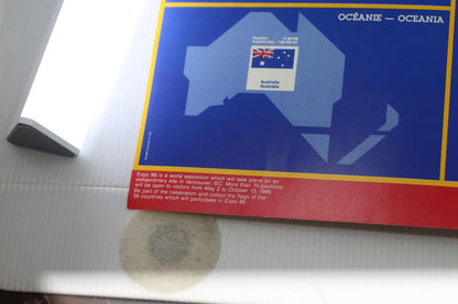 Vintage 1986 McDonald’s EXPO 86 Vancouver Flag Map Canada