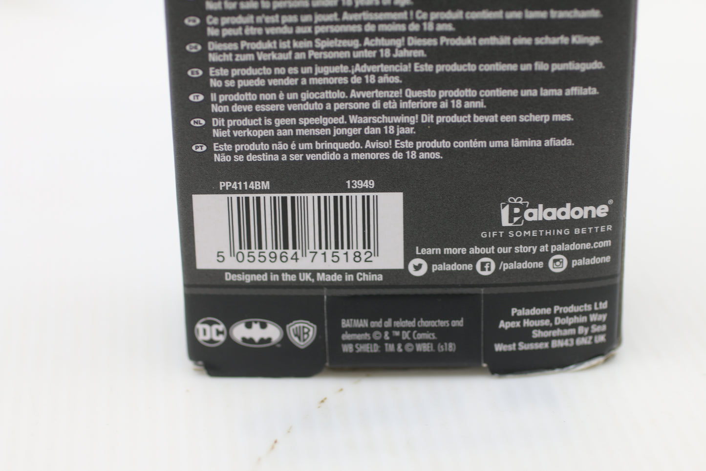 Batman Pocket Multitool Paladone DC Comics – Open Box, Item Inside