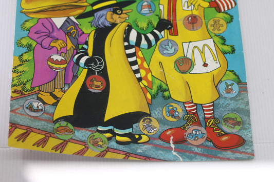 🎄 Vintage 1986 McDonald’s Canada Holiday Scratch Advent Calendar Christmas Used