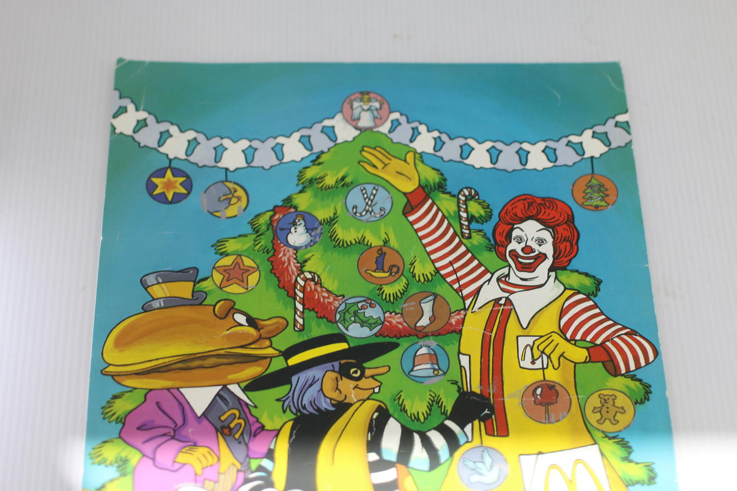 🎄 Vintage 1986 McDonald’s Canada Holiday Scratch Advent Calendar Christmas Used